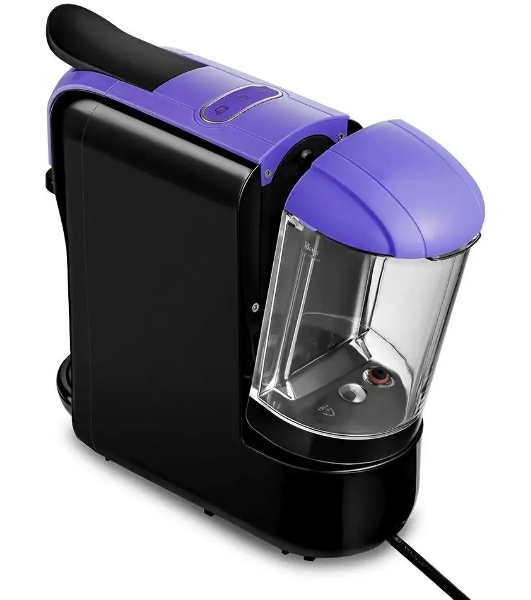 Кофемашина Kitfort КТ-7105-1 1450Вт черный/фиолетовый