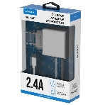 Сетевое зарядное устройство Maxvi CHL-240T 2.4A, with Type-C cable, белый, фото2