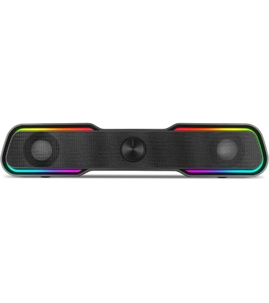 Акустическая система SVEN 450 2.0 (2x5W, Bluetooth, RGb-подсветка) черная