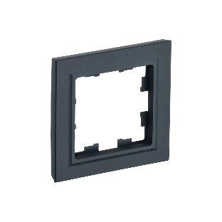 Рамка 1-местная IEK BRITE РУ-1-БрГ графит