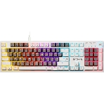 Клавиатура Defender Dasher GK-472 проводная, USB Type-A, серый/белый, фото 1
