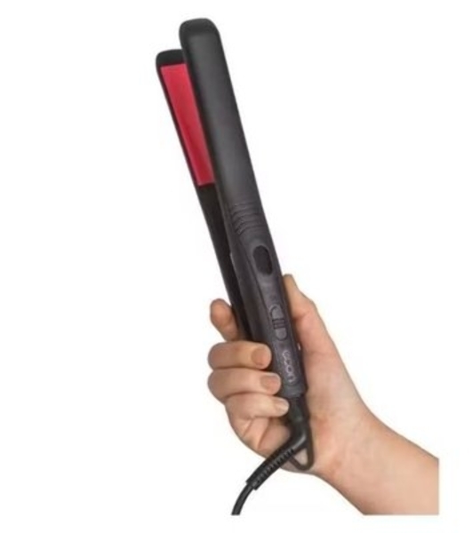 Выпрямитель для волос ECON ECO-BH021S черный/розовый, 25 мм, 200 °C, 1 режим