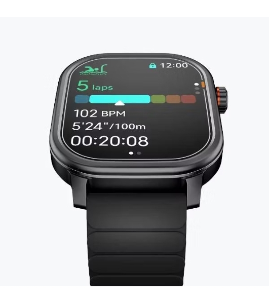 Умные часы KOSPET Pulse, 1.96' AMOLED, Bluetooth 5.3, GPS, IP68, серый