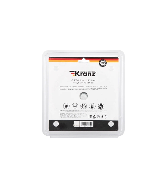 Диск пильный Kranz 160 мм х 48 зуб х 20/16 мм