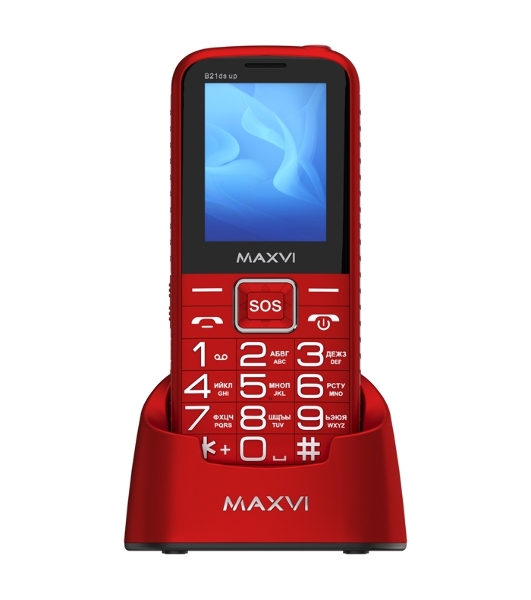 Мобильный телефон Maxvi B21ds up красный