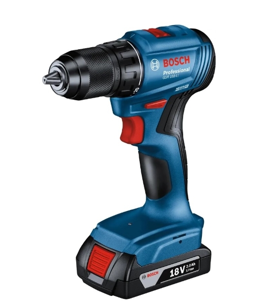 Дрель-шуруповерт Bosch GSR 185-LI, 18 В, 2 Ач, 50 Нм, бесщеточный