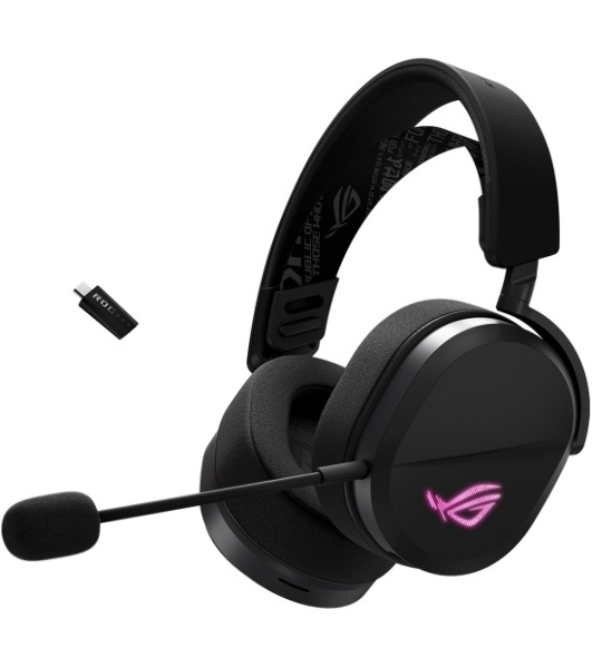 Гарнитура ASUS A501 ROG чёрный, беспроводная, Bluetooth, подсветка