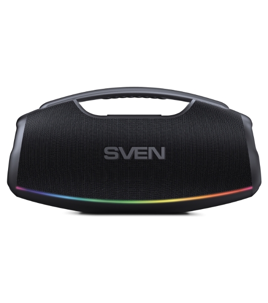Портативная акустическая система SVEN PS-990, черный, 2.0, 2x90 Вт (RMS), IPx7, TWS, Bluetooth, USB, аккумулятор