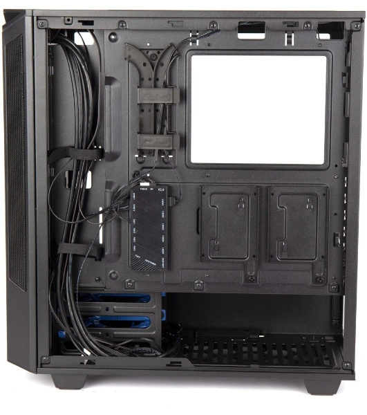 Компьютерный корпус Hiper PB81 черный без БП ATX 3x120мм 2xUSB2.0 2xUSB3.0 audio bott PSU