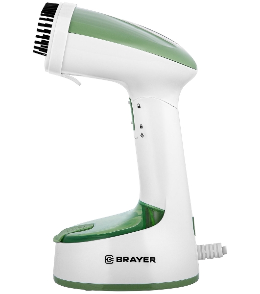 Отпариватель BRAYER BR4128GN белый/зеленый, 1500 Вт, 20 г/мин, 120 мл