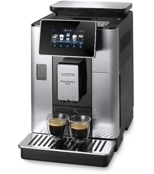 Кофемашина автоматическая DeLonghi ECAM610.75.MB черный/серебристый, исп. кофе - молотый/зерновой, 2.2 л, 1450 Вт, 19 Бар
