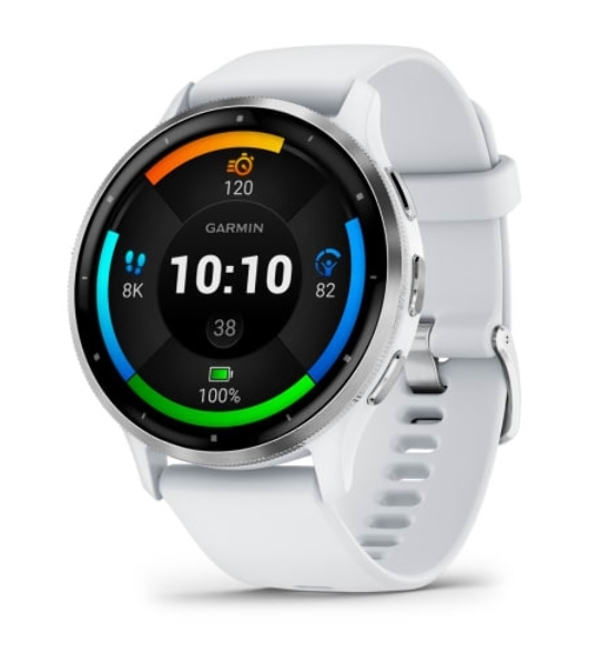 Умные часы Garmin Venu 3, 1.4' AMOLED, 5G, Wi-Fi, Bluetooth, NFC, IP68, белый