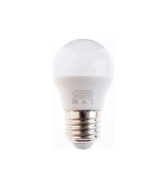 Лампа светодиодная Feron LB-95 7W 230V E27 4000K G45