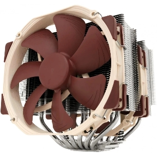 Кулер для процессора Noctua NH-D15, 2x140 мм, медь, 1500 об/мин, 24.6 дБ, 4 pin PWM, высота 168 мм