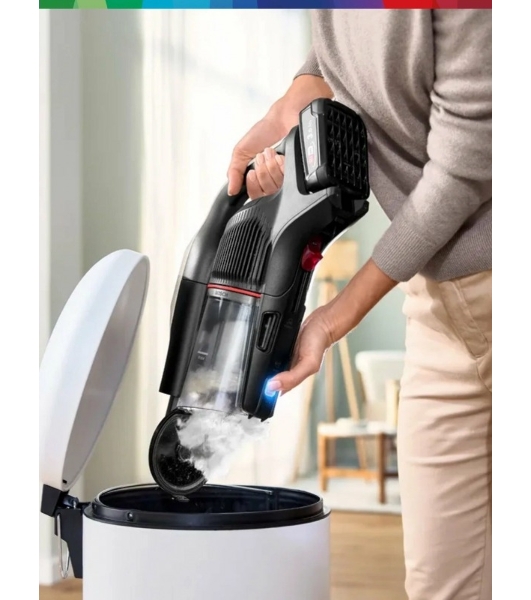 Пылесос вертикальный Bosch BCS931GAC серый, питание от аккумулятора, 2200 Вт, уборка сухая, пылесборник 0.4 л