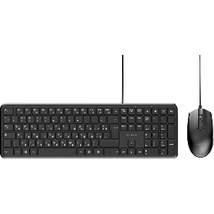 Комплект клавиатура+мышь Nerpa NRP-KG100-W-BLK проводной, USB, 1000 DPI, чёрный