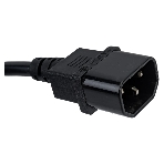Блок силовых розеток Cabeus, Shuko х 8, вход IEC 320 C14, для шкафов, шнур 2 м, 50х490х50 мм (ВхШхГ), 10А, выключатель, черный, фото2
