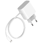 Сетевое зарядное устройство Maxvi CHL-240T 2.4A, with Type-C cable, белый, фото4