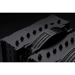 Вентилятор корпусной Noctua NF-A14x25r G2 PWM chromax.black, 140 мм, 1500 об/мин, 22.8 дБ, 4-pin PWM, без подсветки, черный, фото5