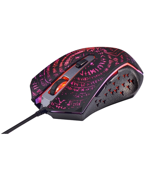 Мышь проводная Qumo Valhalla M35 черный, 3200 dpi, USB, кнопки - 6