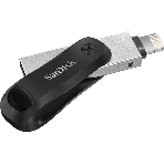 Флешка USB SanDisk IX60N iXpand Go (SDIX60N-064G-GN6NN), 64Gb, USB 3.0/Lightning, R/W 150/70, черный/серебристый, фото3