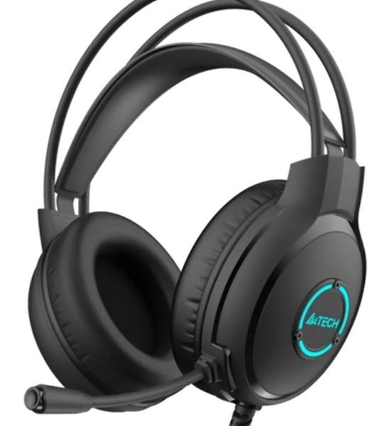 Гарнитура A4Tech Fstyler FH300U чёрный, проводная, USB, подсветка