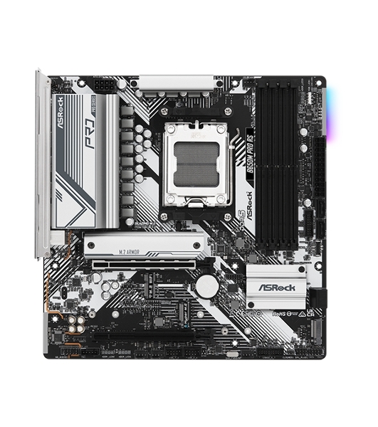 Материнская плата ASRock B650M PRO RS, AM5, AMD B650, 4xDDR5, 4xSATA, 3xM.2, 1xPCIe 4.0 x16, 1xPCIe 3.0 x4, 1xDP, 1xHDMI, 1x2.5Gb LAN, 1xUSB-C 10Gbps, 1xUSB-A 10Gbps, 2xUSB-A 5Gbps, 4xUSB-A 2.0, 3x3.5 мм, 7.1, mATX