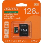 Флеш карта microSD ADATA 128Gb microSDXC Class 10 UHS-I U3 V30 A2 160/140 MB/s (SD адаптер), фото 1