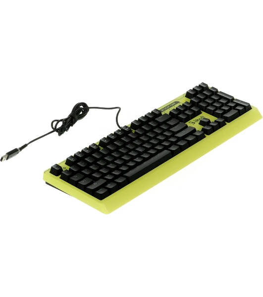 Клавиатура проводная A4Tech Bloody B810RC Punk USB желтый/черный