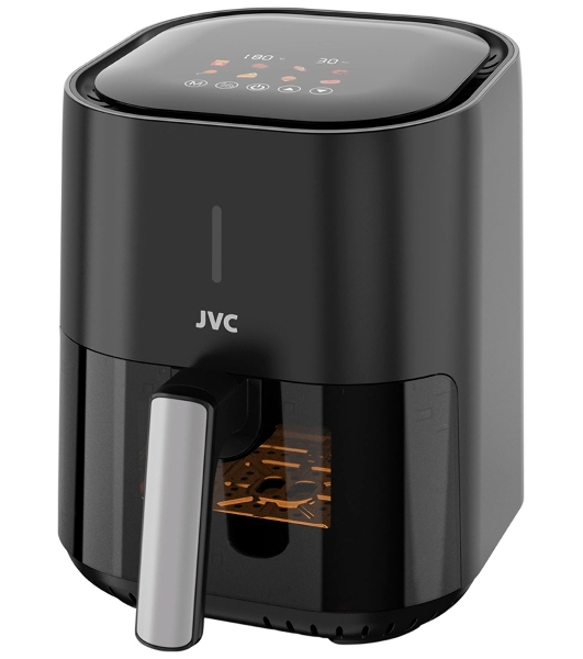 Аэрогриль JVC JK-MB040 черный, 1500 Вт, 4.5 л, сенсор, 8 программ