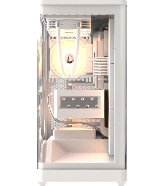 Компьютерный корпус Formula V Line Crystal U9 PA White, ATX, TYPE-C*1, USB3.0*2, Curved Glass, SIDE 3x PERFORMANCE ARGB, REAR 1x PERFORMANCE ARGB