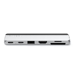 USB-концентратор двойной Satechi ST-HSP9P, USB Type-C, USB Type-C/SDXC/SDHC/SD/micro SD/USB/HDMI, USB, фото 1