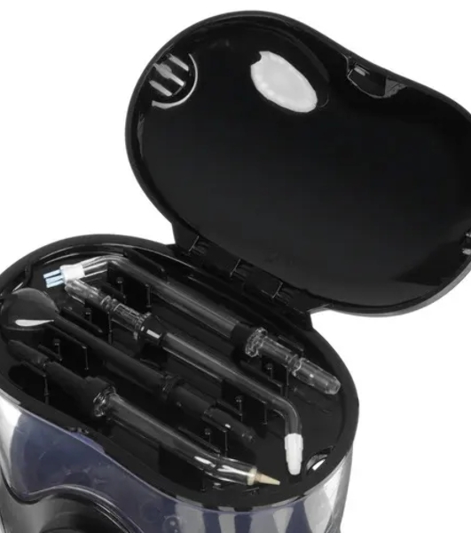 Ирригатор Waterpik WF-112EU черный, от сети, 600 мл, 10 режимов