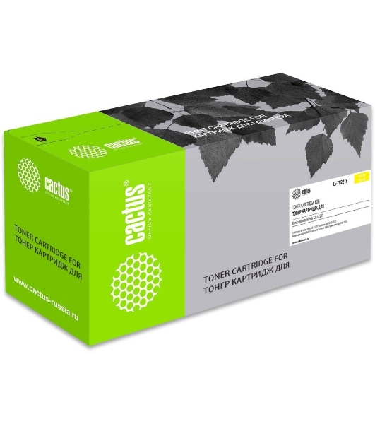 Картридж лазерный Cactus CS-TN221Y желтый (21000 стр.) для Konica Minolta bizhub C227/C287