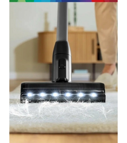 Пылесос вертикальный Bosch BCS931GAC серый, питание от аккумулятора, 2200 Вт, уборка сухая, пылесборник 0.4 л