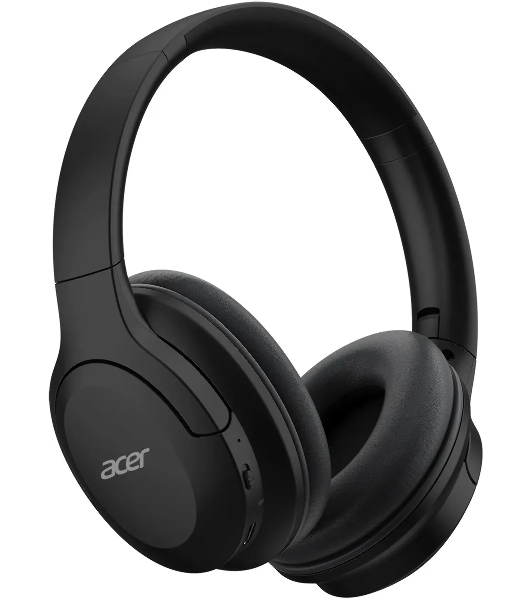 Беспроводные/проводные наушники Acer OHR304 черный, полноформатные, Bluetooth + проводной, активное шумоподавление, до 16 ч