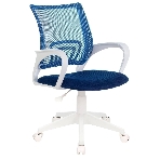 Кресло Бюрократ CH-W695NLT TW-05N TW-10N темно-синий, сетка/ткань, 120 кг, механизм качания, фото2