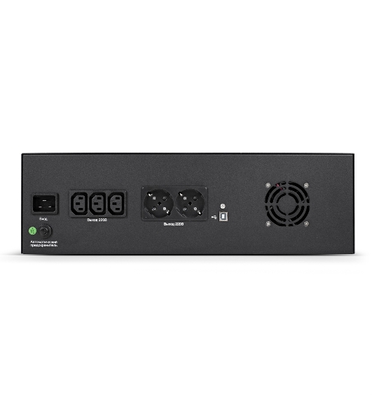 Источник бесперебойного питания ExeGate ServerRM UNL-3000.LCD.AVR.2SH.3C13.USB.3U 3000VA/1800W, Color LCD, AVR, 2*Schuko+3*C13, USB, 3U, установка в стойку, черный