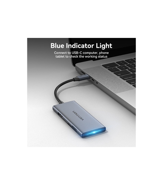 USB-концентратор Vention TOOHB, USB Type-C, USB/HDMI/SD/XD/CF/MS/TF,USB Type-C