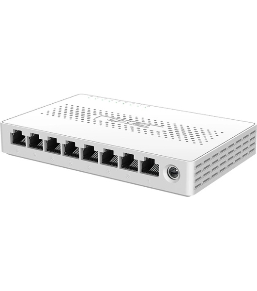 Коммутатор неуправляемый Tenda SM108, 8 портов, 8x2,5Gbит/с, настольный, пластиковый корпус