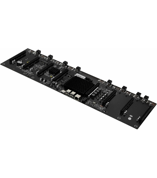 Материнская плата с процессором AFOX AFHM65-ETH8EX, Intel Celeron 847, Intel HM65, 1xDDR3L, 1xSATA, 1xmini-SATA, 8xPCIe 2.0 x16, 1xHDMI, 1x 100Mb LAN, 4xUSB 2.0, проприетарный