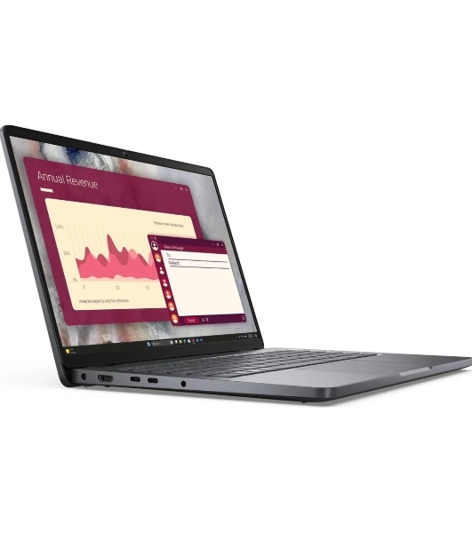 Ноутбук Dell Pro 14 Core Ultra 7 255U 16Gb SSD512Gb Intel Graphics 14' WVA FHD+ (1920x1200) Linux grey WiFi BT Cam (PRO14-7653)
