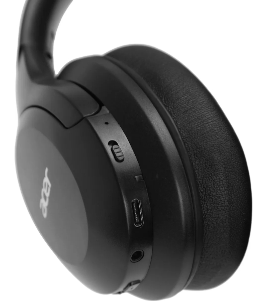 Беспроводные/проводные наушники Acer OHR304 черный, полноформатные, Bluetooth + проводной, активное шумоподавление, до 16 ч