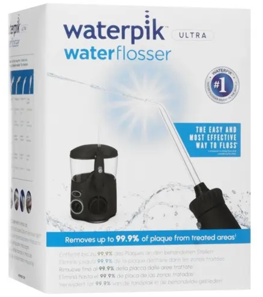 Ирригатор Waterpik WF-112EU черный, от сети, 600 мл, 10 режимов