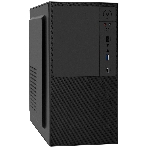 Компьютерный корпус Minitower ExeGate BAA-308UC-UNS450 (mATX, БП UNS450 с вент. 12см, 1хUSB/1хUSB 3.0/1хTypeC, HD Audio, черный), фото 1