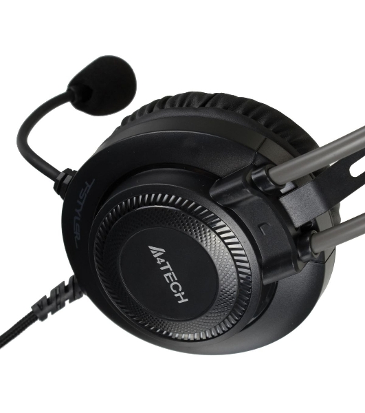 Гарнитура A4Tech Fstyler FH200U серый, проводная