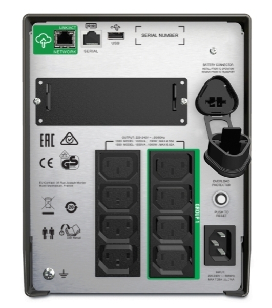 Источник бесперебойного питания APC Smart-UPS SMT1000IC/1000 ВА/700 Вт/8xIEC320 С13