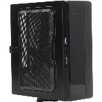 Компьютерный корпус Powerman EQ101BK slim ATX 200W Black 6117857 (8см Fan, 2* USB 3.0, Audio, PM-200ATX-PRO APFC), фото 1