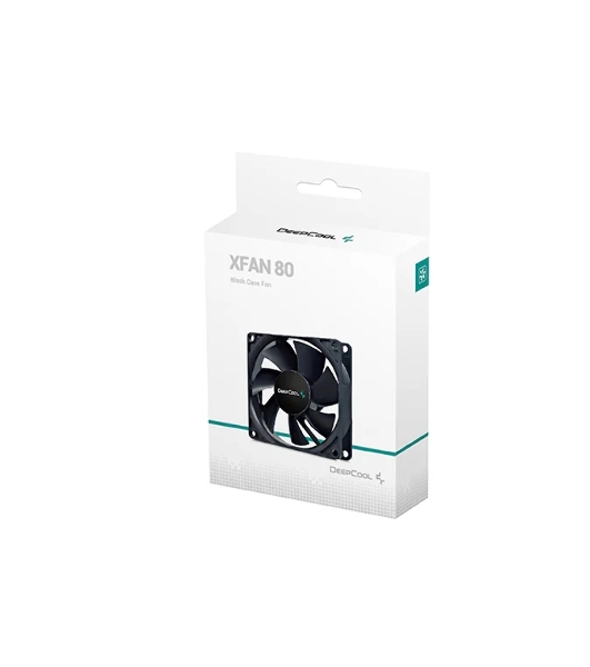 Вентилятор для корпуса DEEPCOOL XFAN 80 черный, 80 мм, 1800 об/мин, 20.3 дБ, Molex