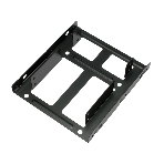 Салазки Gembird для установки двух HDD/SSD 2.5'' в отсек 3.5' металл, пакет, фото 1
